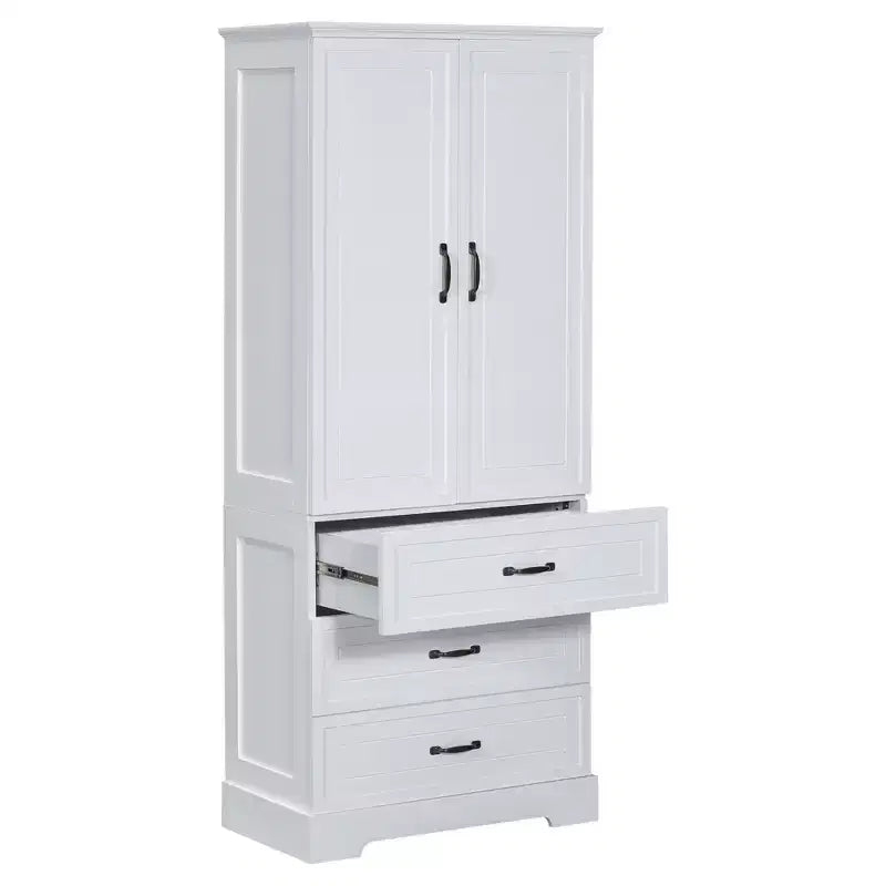 Meuble-lavabo blanc de grande capacité pour salle de bain