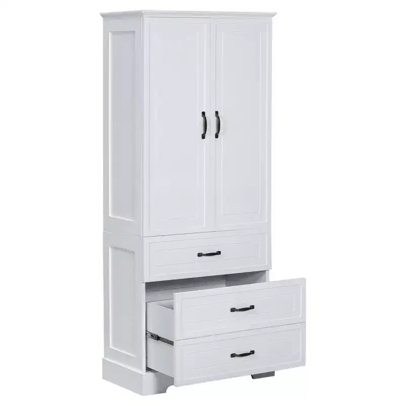 Meuble-lavabo blanc de grande capacité pour salle de bain