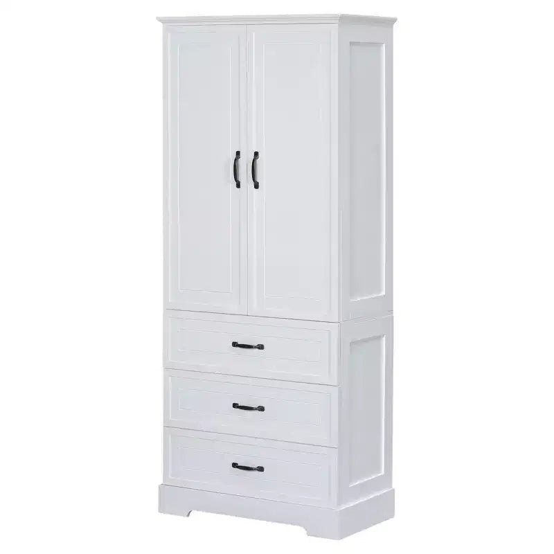 Meuble-lavabo blanc de grande capacité pour salle de bain
