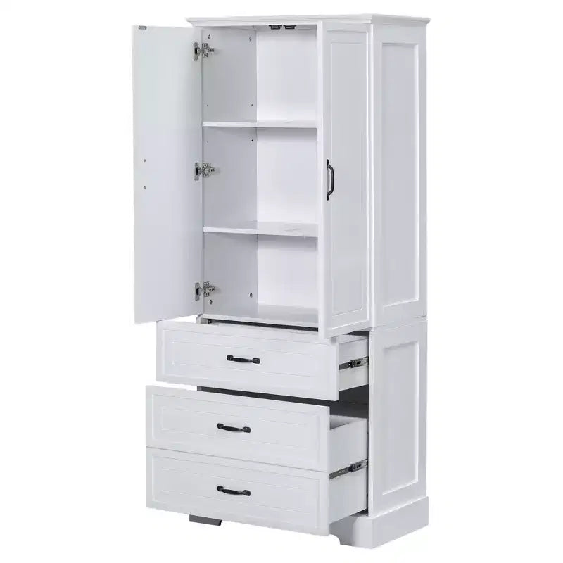 Meuble-lavabo blanc de grande capacité pour salle de bain