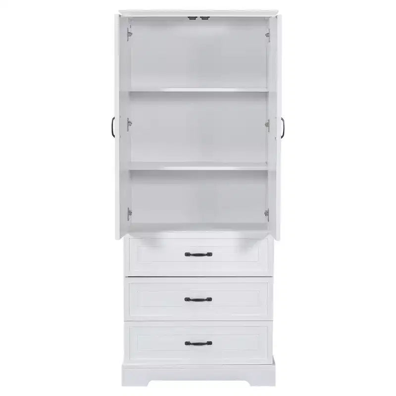 Meuble-lavabo blanc de grande capacité pour salle de bain