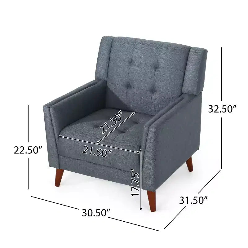Fauteuil club capitonné moderne de style médiéval