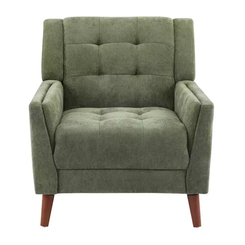 Fauteuil club capitonné moderne de style médiéval