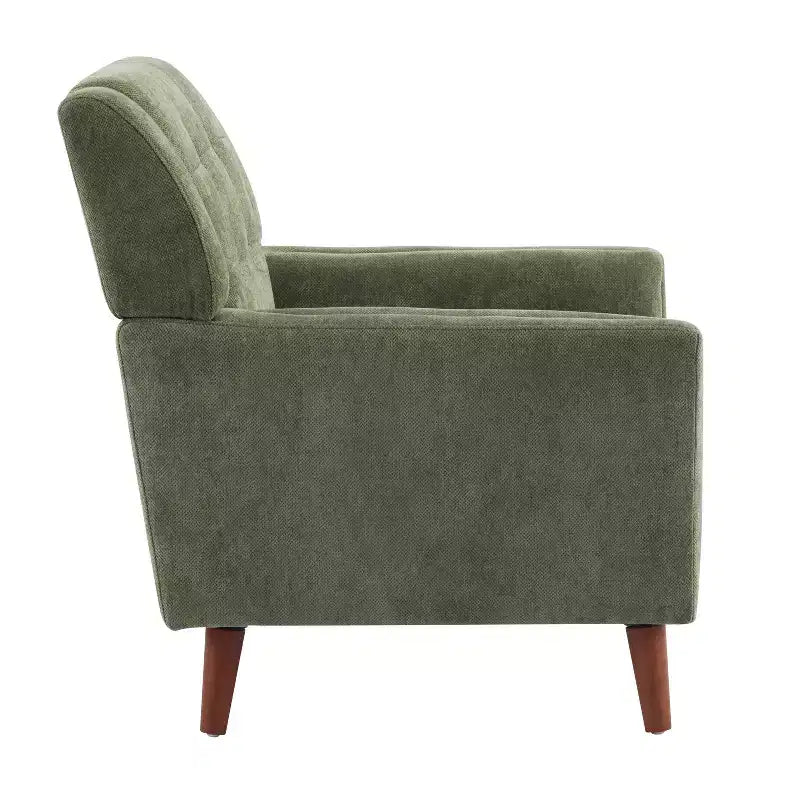 Fauteuil club capitonné moderne de style médiéval