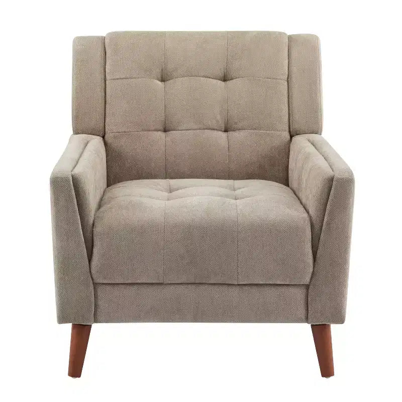 Fauteuil club capitonné moderne de style médiéval