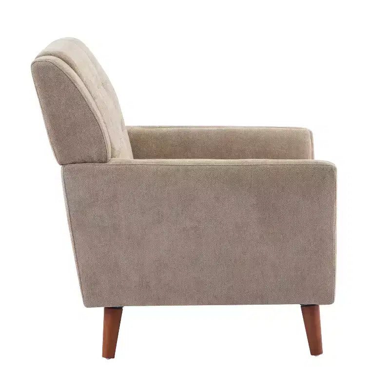 Fauteuil club capitonné moderne de style médiéval