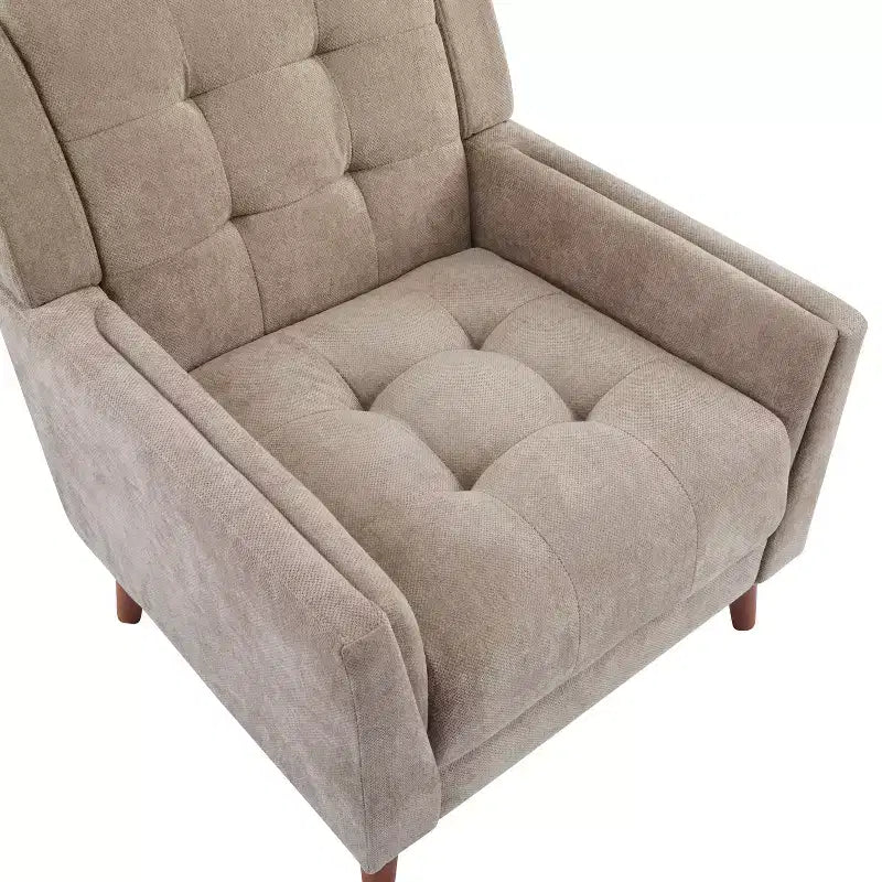 Fauteuil club capitonné moderne de style médiéval