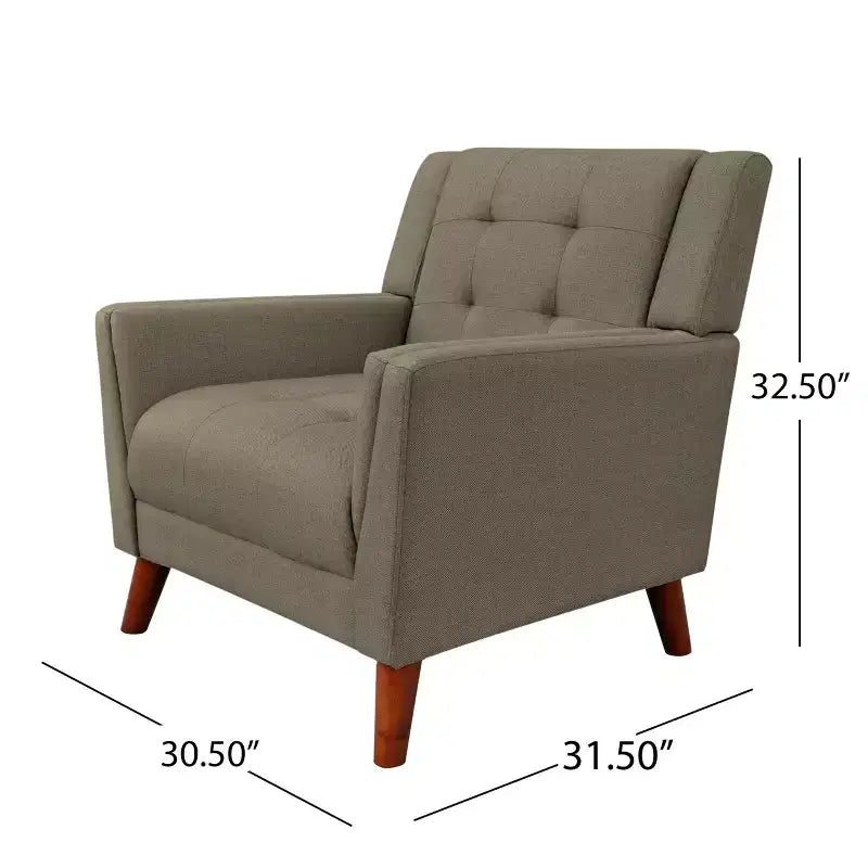 Fauteuil club capitonné moderne de style médiéval