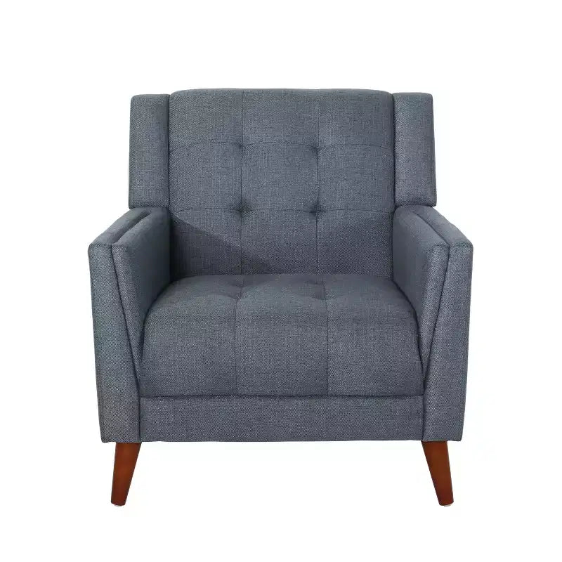 Fauteuil club capitonné moderne de style médiéval