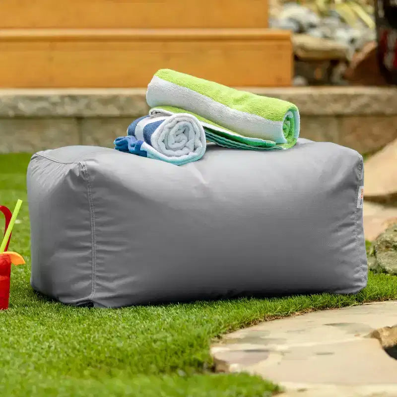 Repose-pieds pouf d'extérieur