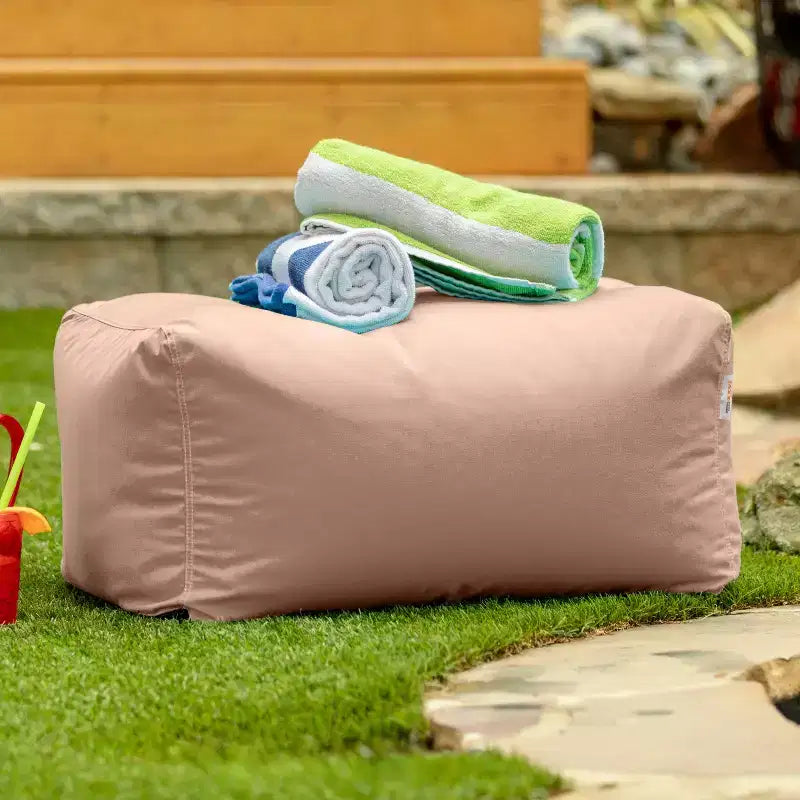 Repose-pieds pouf d'extérieur