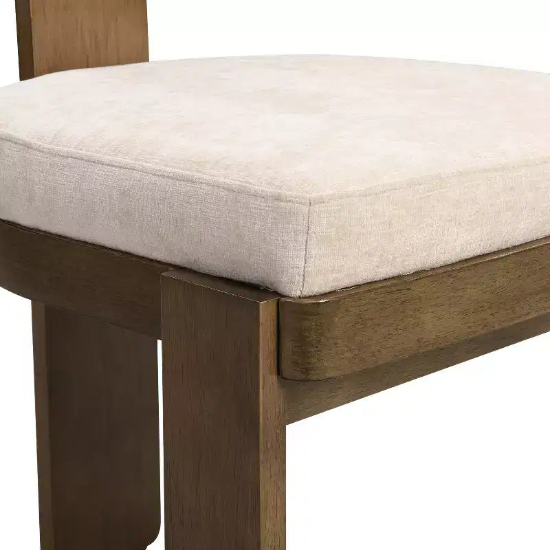 Chaise de salle à manger rembourrée de style moderne