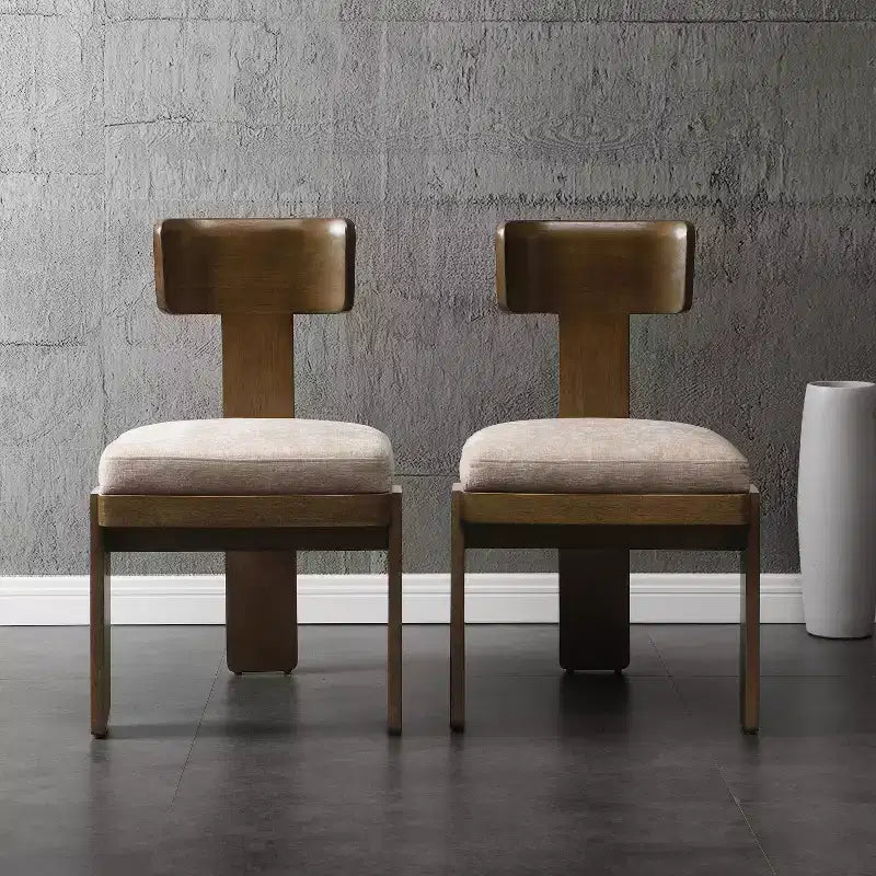 Chaise de salle à manger rembourrée de style moderne