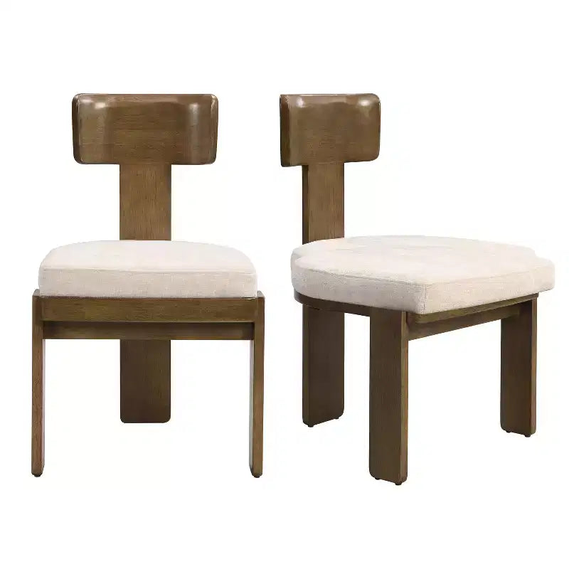 Chaise de salle à manger rembourrée de style moderne