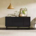 Enfilade moderne en bois 63 avec étagère réglable et tiroir