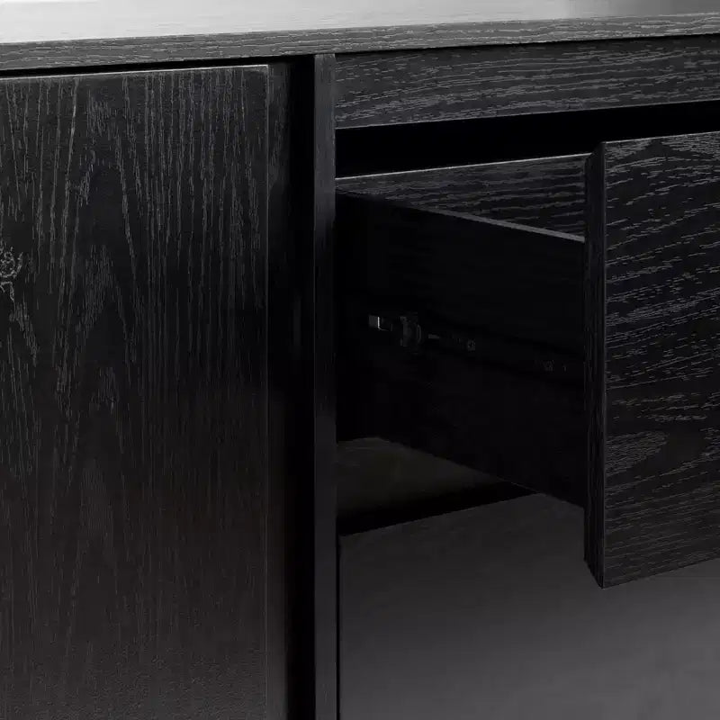 Enfilade moderne en bois 63 avec étagère réglable et tiroir