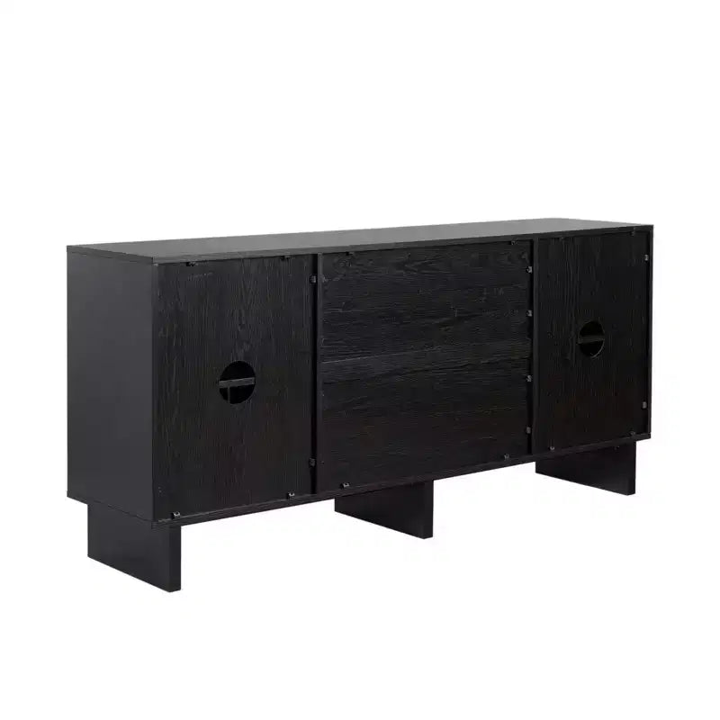 Enfilade moderne en bois 63 avec étagère réglable et tiroir