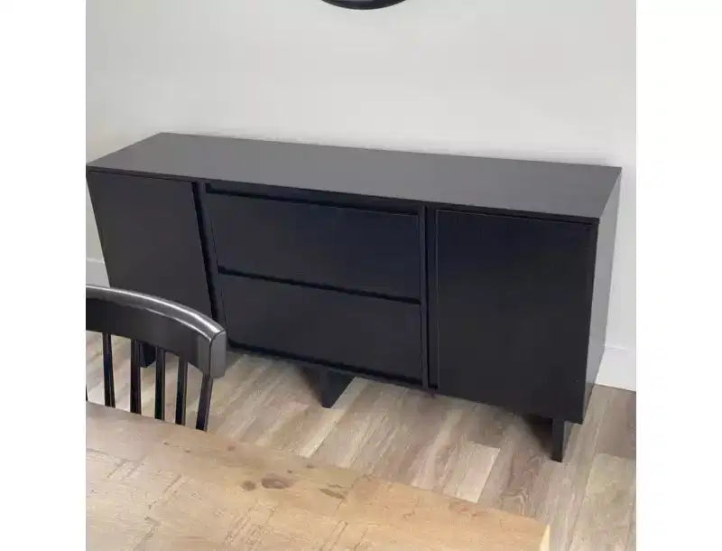 Enfilade moderne en bois 63 avec étagère réglable et tiroir