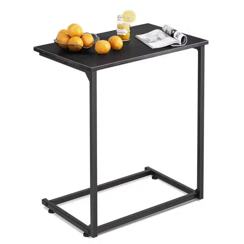 Table d'appoint en forme de C, petite table d'appoint pour canapé