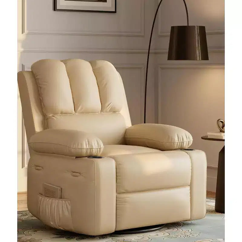 Fauteuil inclinable manuel en cuir PU