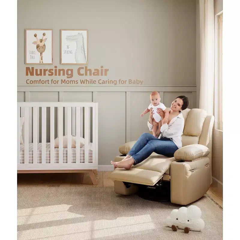 Fauteuil inclinable manuel en cuir PU