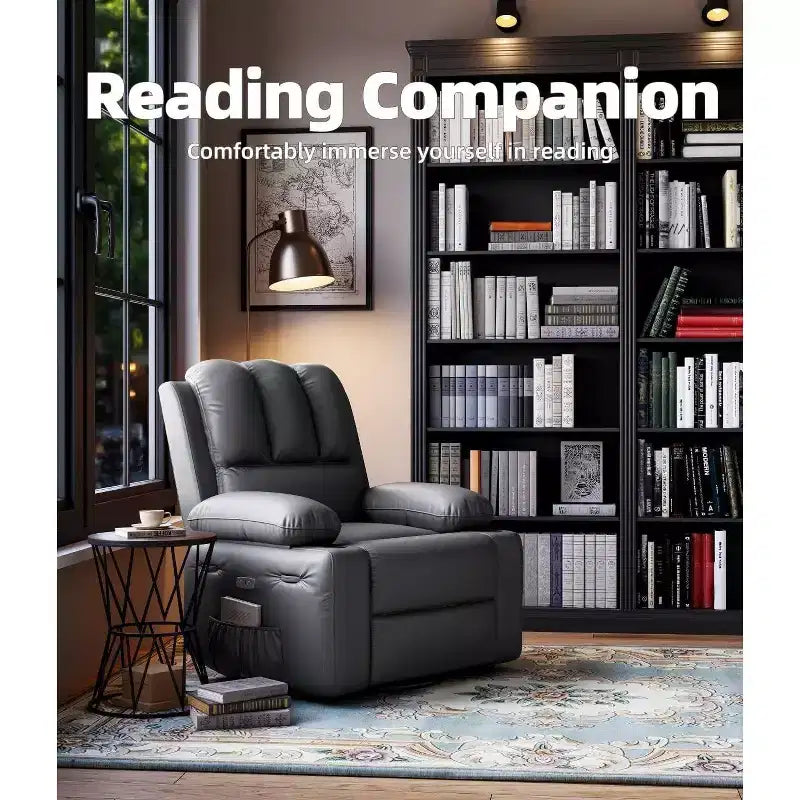 Fauteuil inclinable manuel en cuir PU
