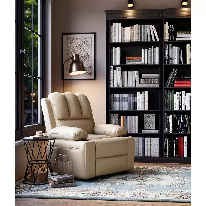 Fauteuil inclinable manuel en cuir PU