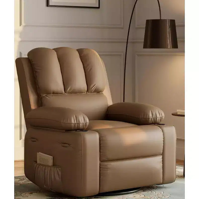 Fauteuil inclinable manuel en cuir PU