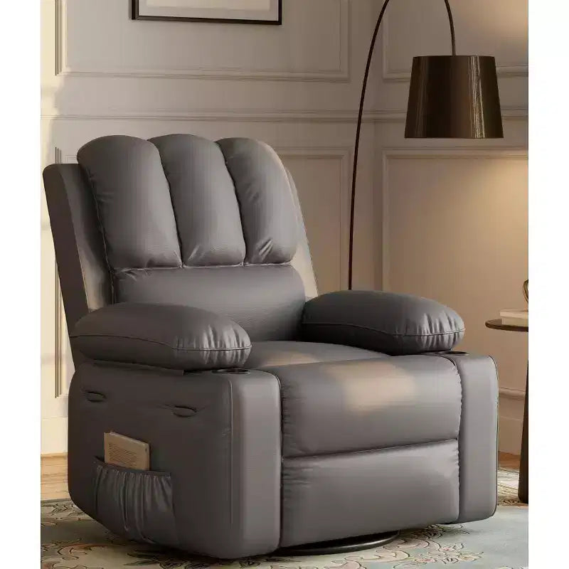 Fauteuil inclinable manuel en cuir PU