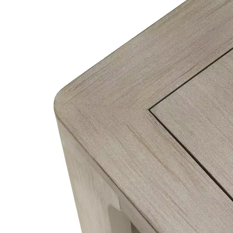 Table basse carrée moderne à double plateau pour usage intérieur