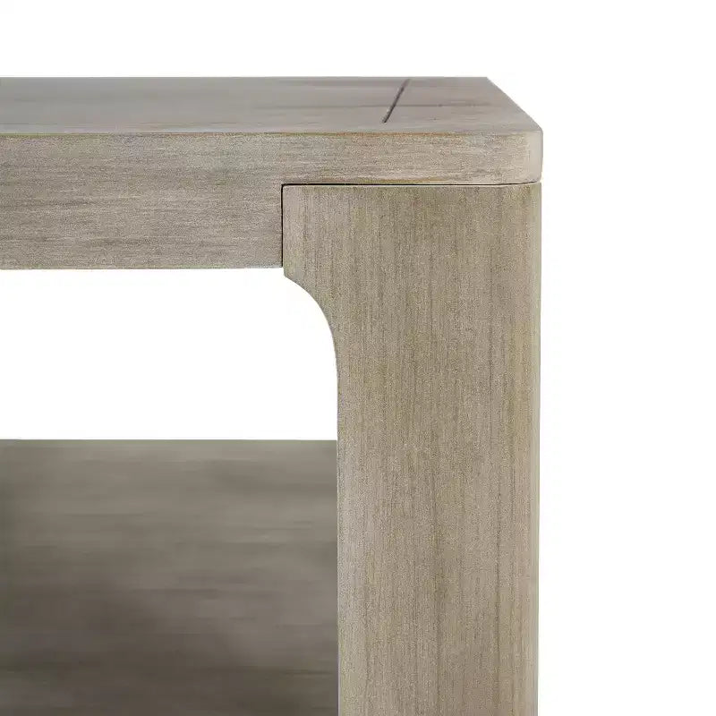 Table basse carrée moderne à double plateau pour usage intérieur