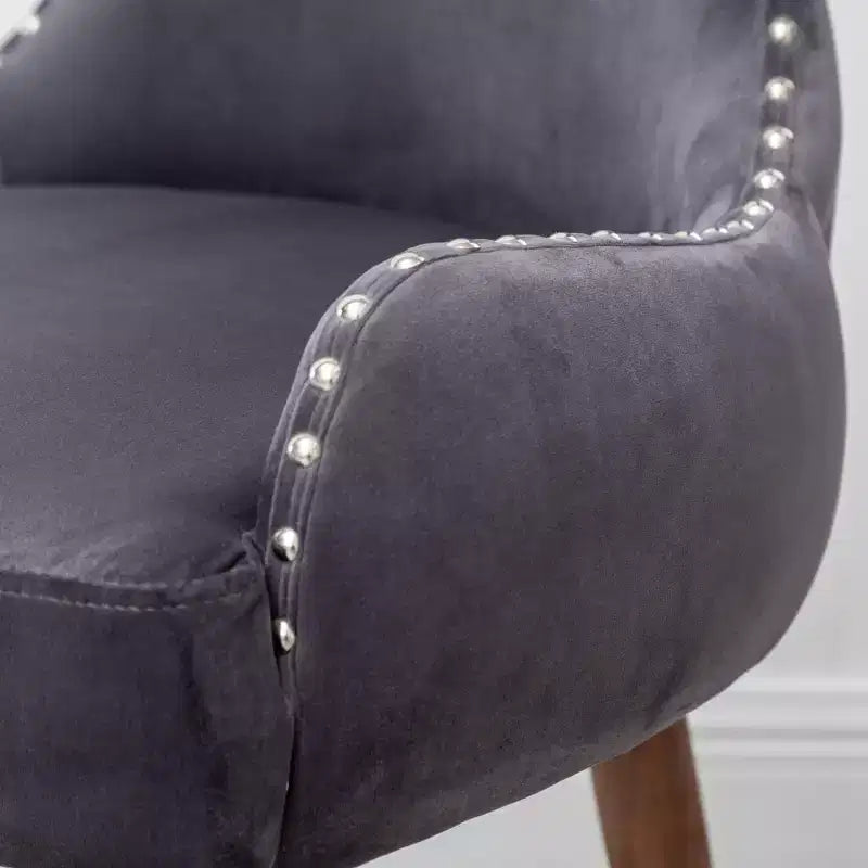 Chaise décorative en velours de style moderne