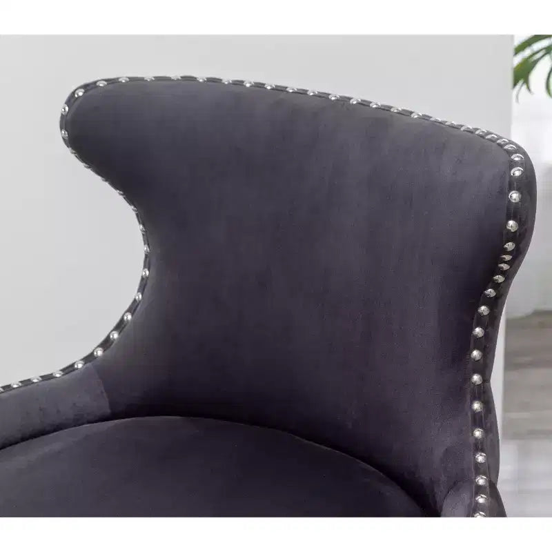 Chaise décorative en velours de style moderne