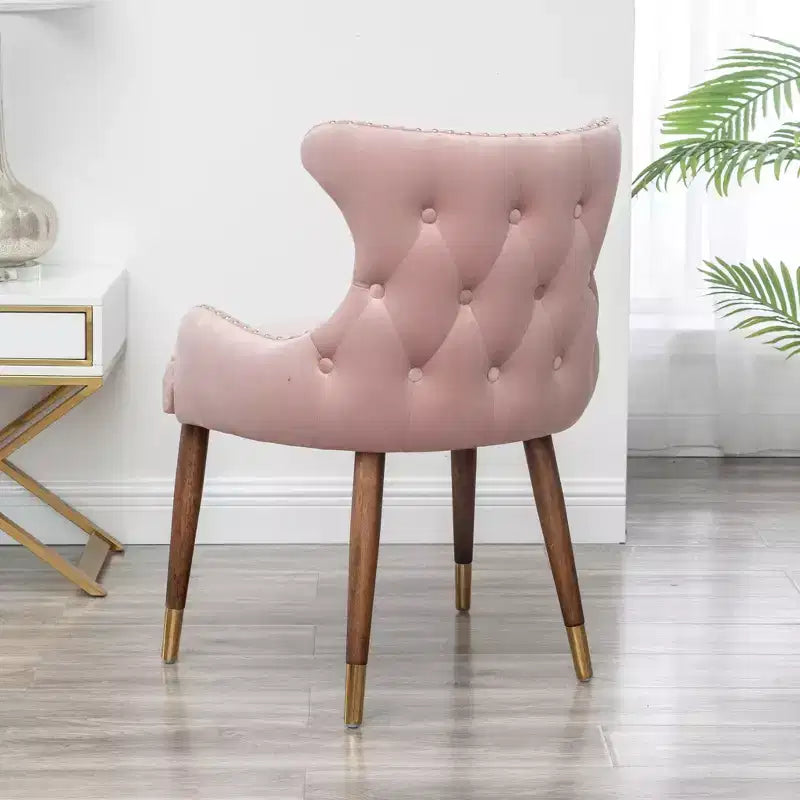 Chaise décorative en velours de style moderne