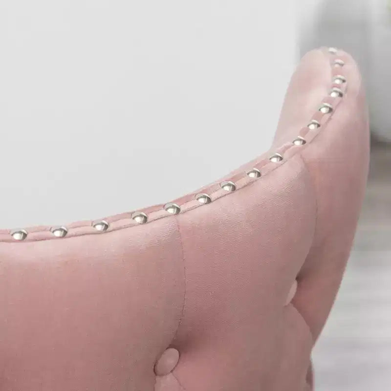 Chaise décorative en velours de style moderne