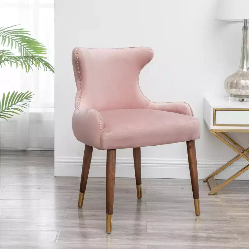 Chaise décorative en velours de style moderne