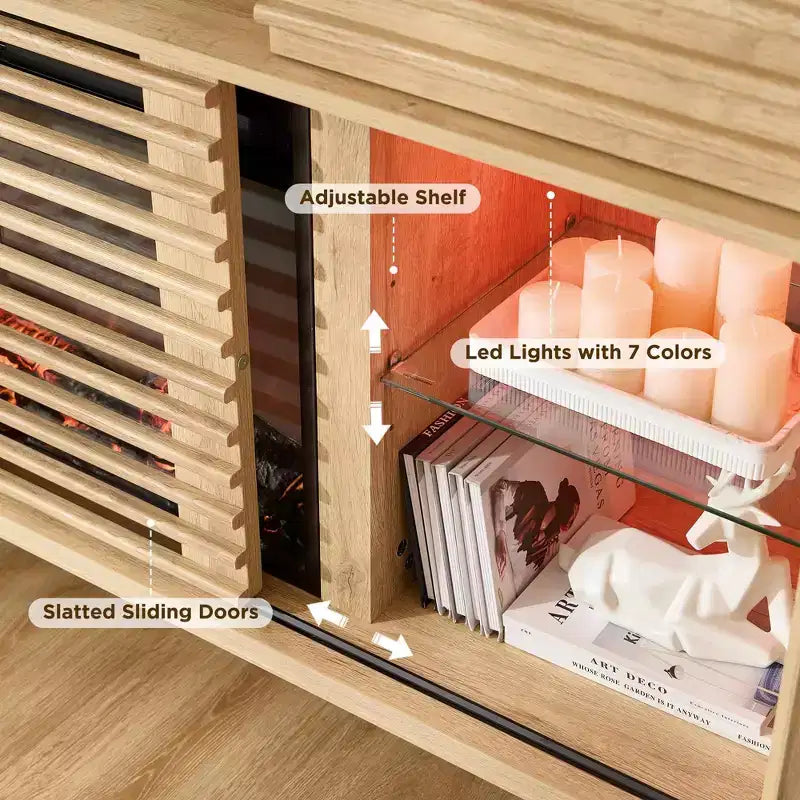 Meuble TV cheminée