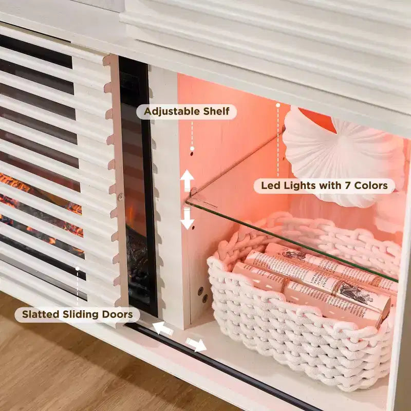 Meuble TV cheminée
