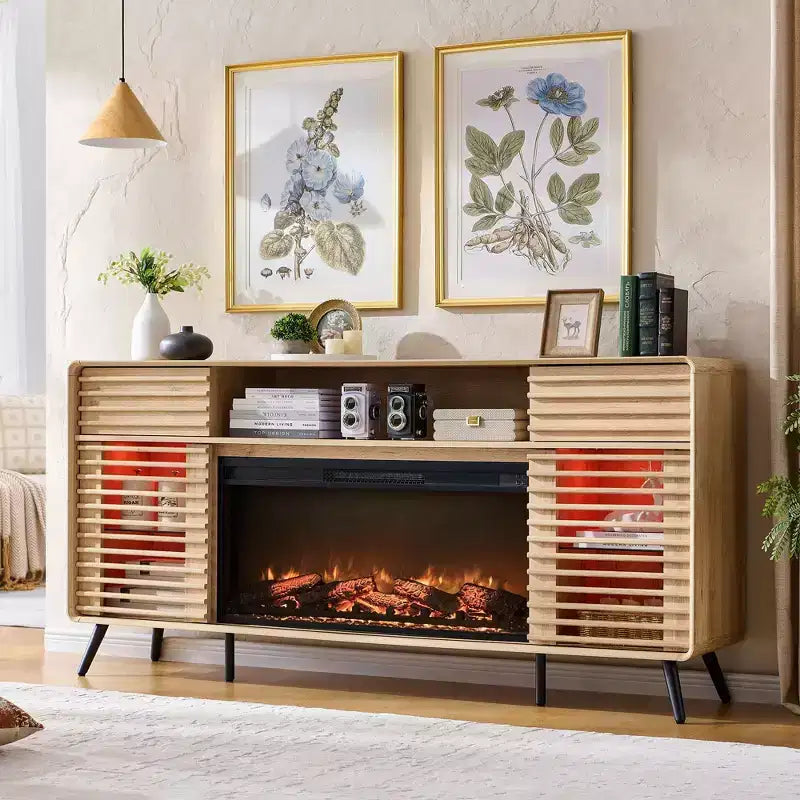 Meuble TV cheminée