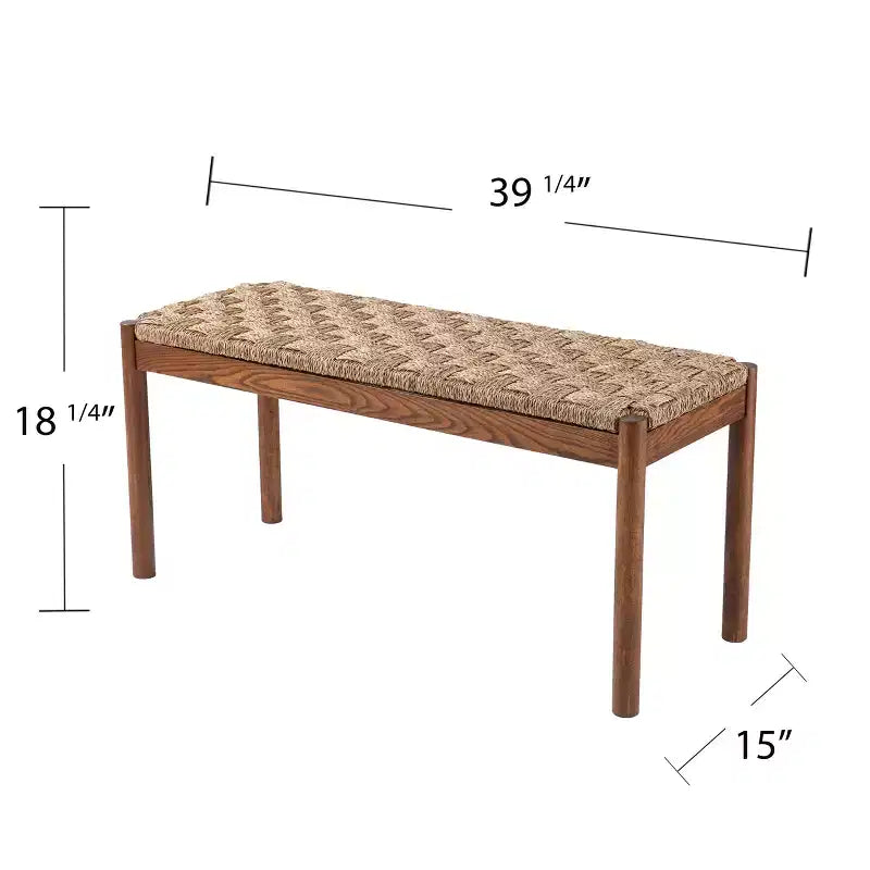 Banc en algues naturelles