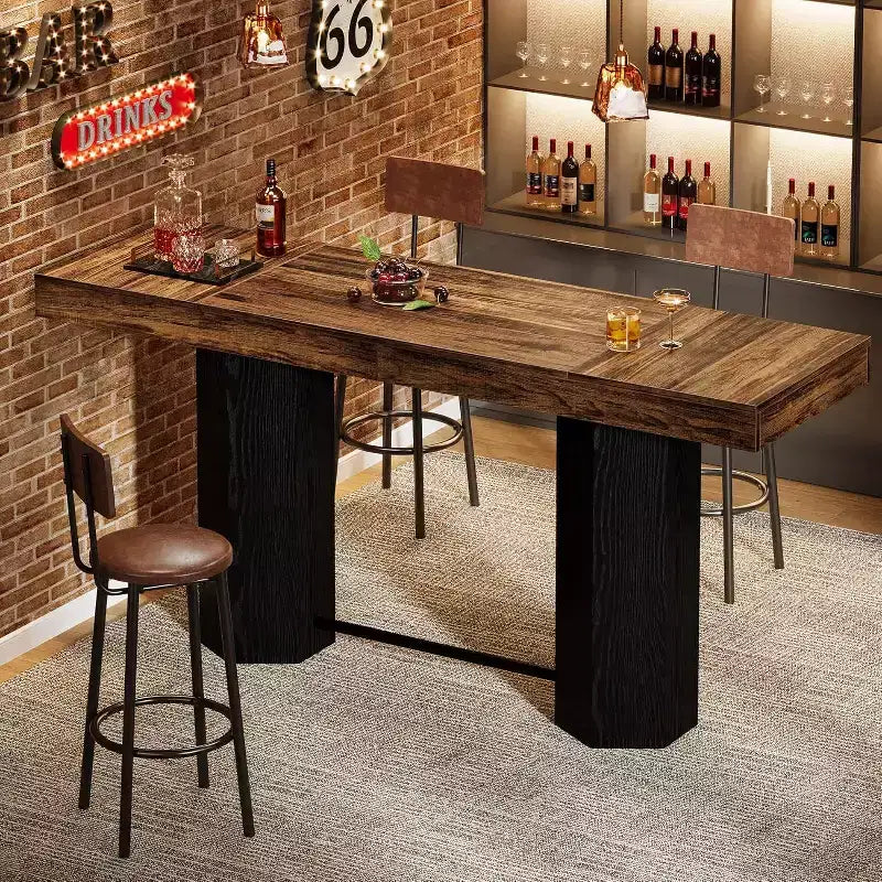 Table de bar extra longue