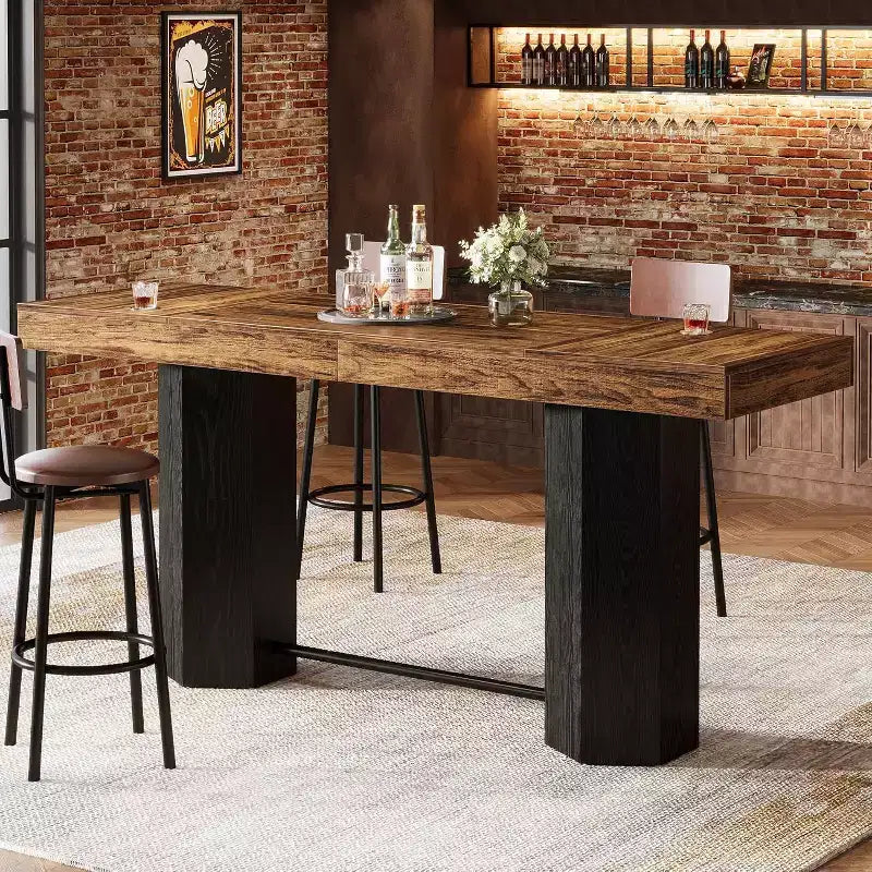Table de bar extra longue