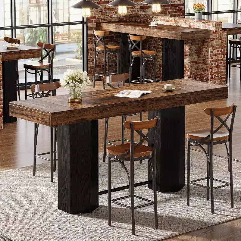 Table de bar extra longue