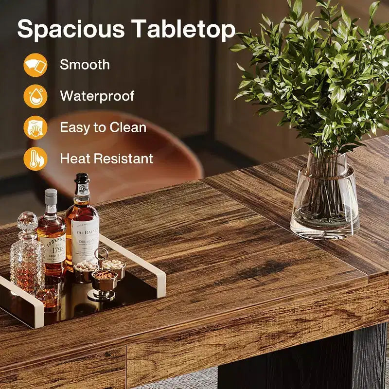 Table de bar extra longue