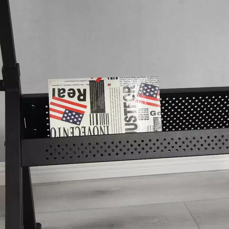 Table à dessin réglable avec deux tiroirs et un tabouret.