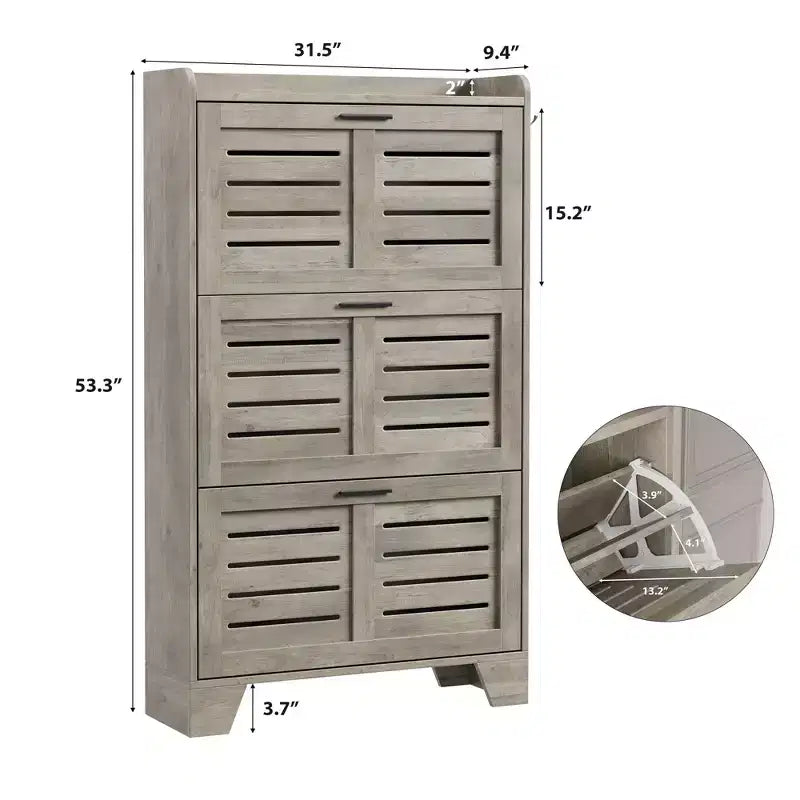 Meuble à chaussures autoportant, petite étagère de rangement pour entrée