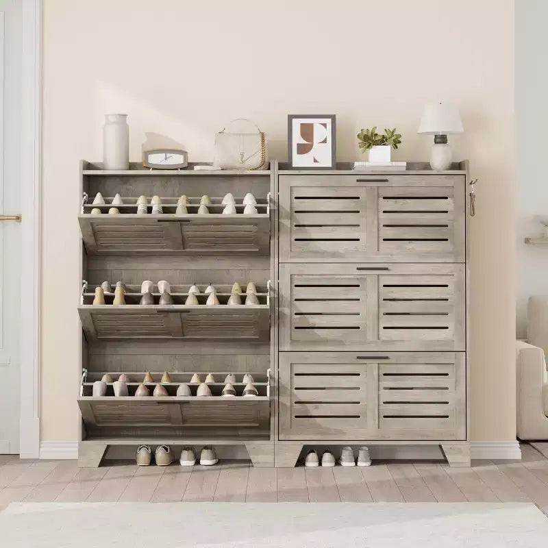 Meuble à chaussures autoportant, petite étagère de rangement pour entrée