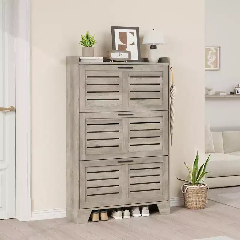 Meuble à chaussures autoportant, petite étagère de rangement pour entrée