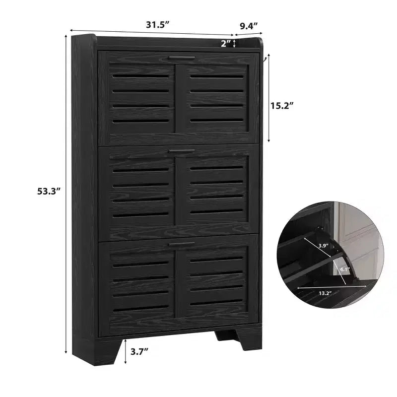 Meuble à chaussures autoportant, petite étagère de rangement pour entrée