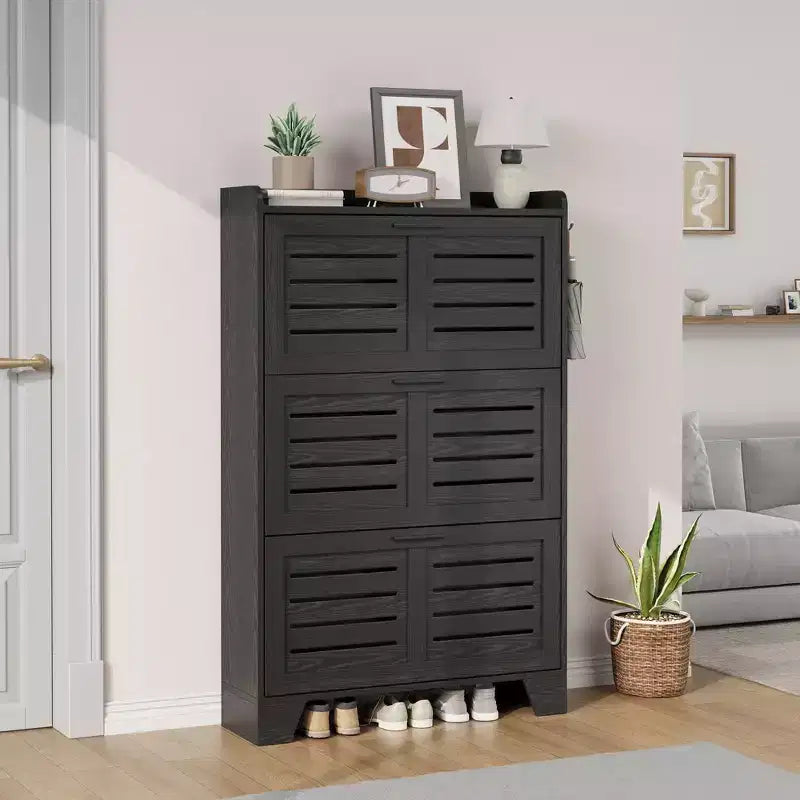 Meuble à chaussures autoportant, petite étagère de rangement pour entrée